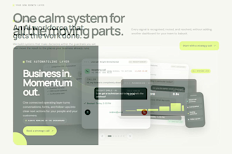 build a website with ai chatbot, calendar booking, and blog automation