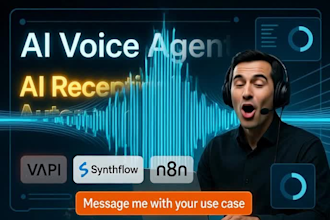 build ai voice agent, ai receptionist using vapi, synthflow and n8n automation