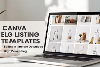 create editable canva templates for etsy listing images and digital products