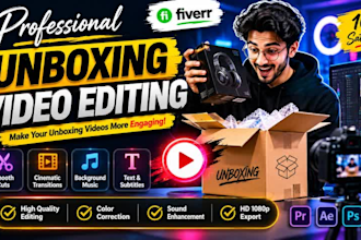 edit high quality unboxing videos professionally
