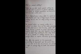 write letters, journal, article, wedding invitation