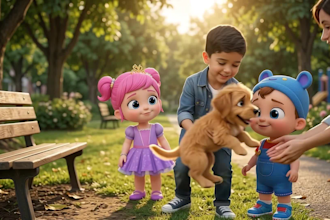 create 3d ai kids animation and learning story videos