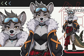 3d vtuber model 3d furry character, rig live2d vtuber model furry avatar, vrchat