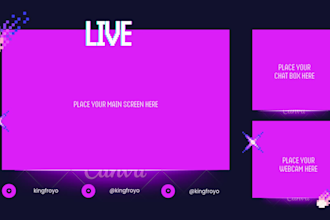 create professional streamyard overlay for streams