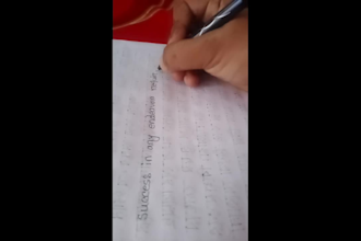 write anything in beautiful cursive or print handwriting