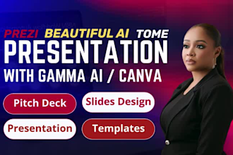 design gamma ai presentation investor pitch decks beautiful ai tome canva slides