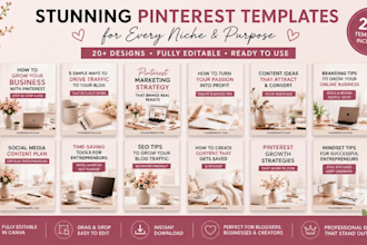 design editable canva pinterest templates for your brand