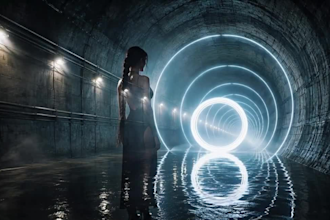 create a dark cinematic ai music video with powerful visual storytelling