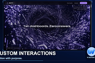 build a cinematic interactive website with scroll animations