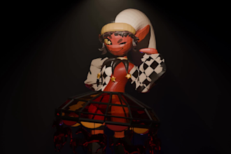 model a lowpoly character for you