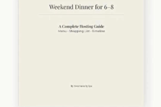 plan a stress free elegant dinner party for 6 to 8 guests