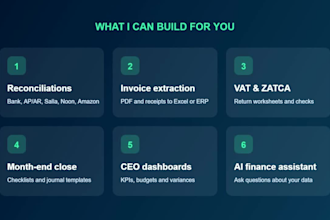 build ai accounting automation for bookkeeping, invoices and reconciliation