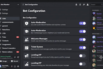 set up and organize your discord server with roles, channels and bots