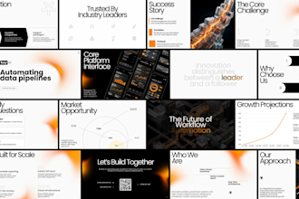 design a modern investor pitch deck in canva or figma