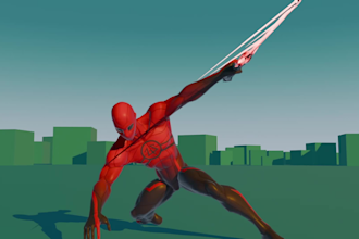 create 3d character action and combat animation for your game