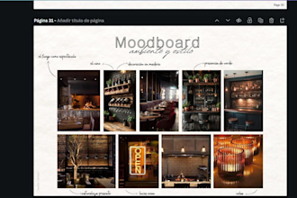 create an aesthetic interior design moodboard