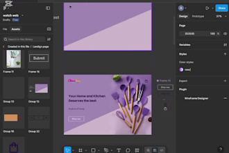 build figma business, ecommerce and portfolio website design