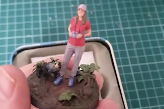 create and handpaint a custom 3d figure from your photos