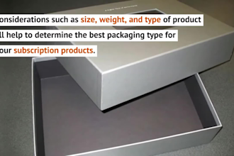 do amazon packaging, mailer box and subscription box design