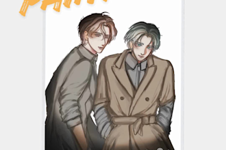 draw high quality anime manhwa art based on your reference