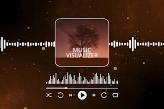 create professional audiogram video for podcasts music and social media