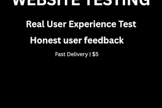 test your website or app and give honest feedback