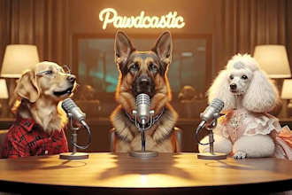 create viral  ai dog talking, ai podcast, ai product video and ai lipsync