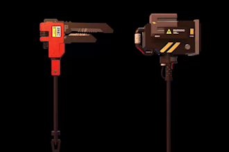 create a stylized 3d character model, texture, and rig