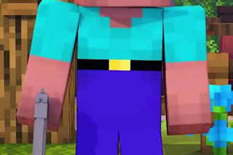 create viral minecraft animation, minecraft skin, intro, short, gameplay videos
