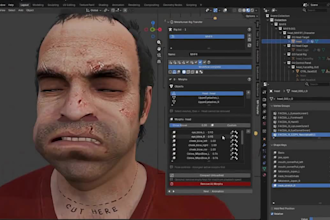 add bone to vrm 3davatar,livelink face rig,52arkit,retopology,talkinghead,ue rig