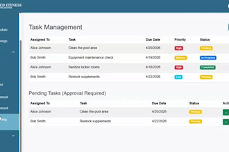 build custom gym and sports academy management software