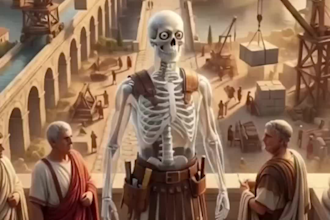 create viral dr data style  ai skeleton animation shorts