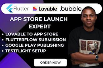 lovable flutter flutterflow app store google play store publishing submission