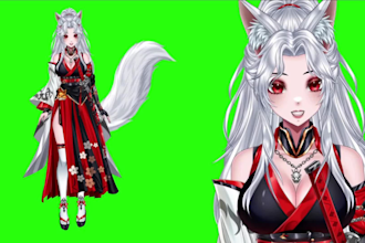 rig 2d live vtuber model, vtuber rigging, nsfw vtuber with vbridger for streams