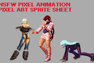 do nsfw pixel art character pixel art animation sprite sheet nsfw pixel art