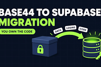 migrate base44 to supabase export app deploy on vercel netlify and own your code