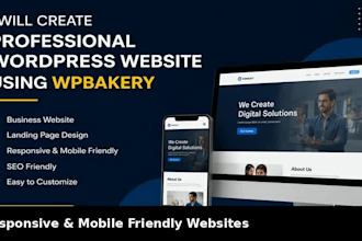 create a responsive wordpress website with wpbakery builder