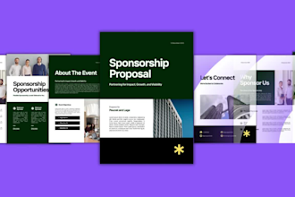 design sponsorship proposal, bid letter grant investors pitch deck fundraising