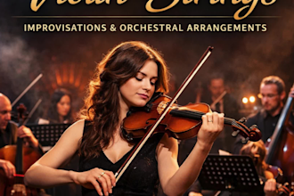 create a recording of the violin part, including improvisation and a full string