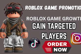 roblox game promotion roblox server  group, advertise your roblox to 100k gamers