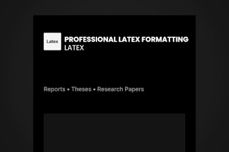 design and format reports in latex