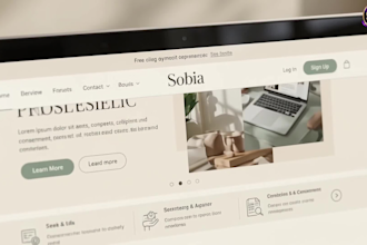 create a professional responsive website for your business
