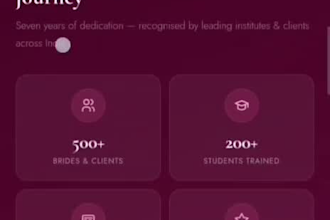 create a premium makeup artist website