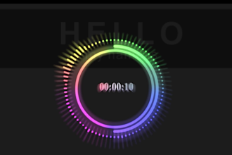 create a professional audio spectrum music visualizer video
