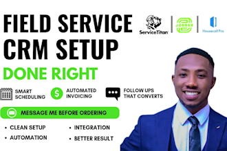 setup automate integrate jobber housecall pro hcp servicetitan field service CRM