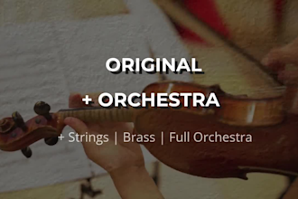 record live full orchestra for you strings, woodwinds, brass and percussion