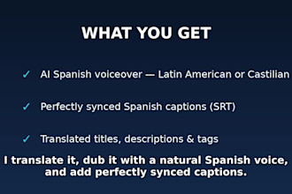 dub your youtube video into spanish with ai voiceover and captions