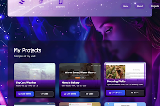 fix HTML CSS or build a one page site