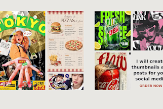 design stunning thumbnails and social media posts