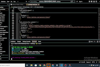 develop a custom node js backend, rest API and database for saas
